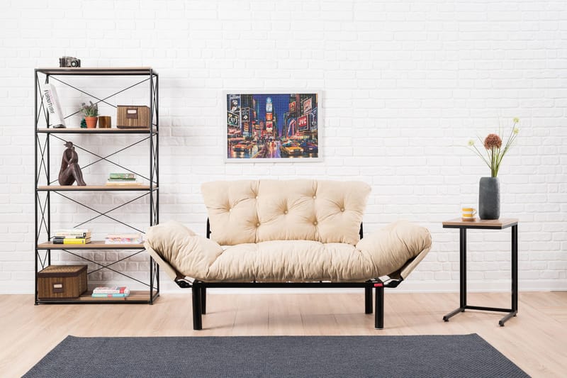 Jenica Sovesofa 2-seter - Beige - Møbler - Sofaer - Sovesofaer - 2 seters sovesofa