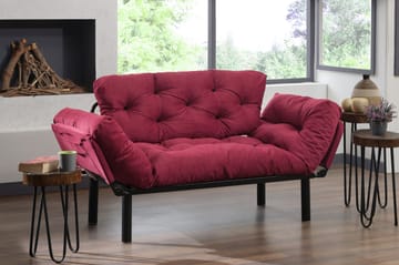 Jenica Sovesofa 2-seter - Burgunder - Møbler - Sofaer - Sovesofaer - 2 seters sovesofa