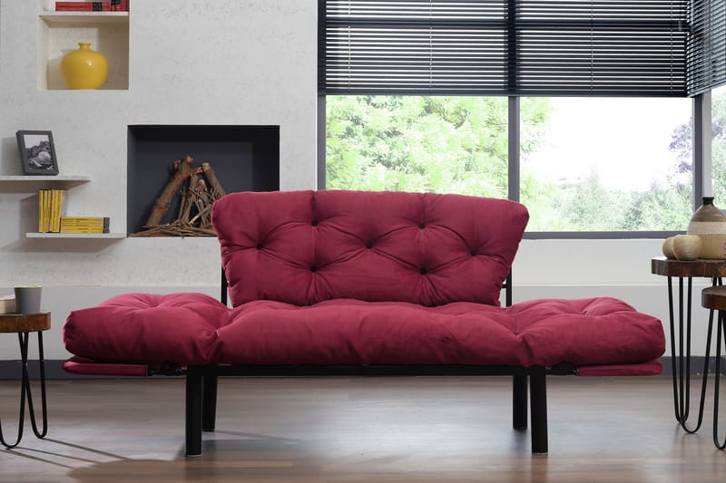 Jenica Sovesofa 2-seter - Burgunder - Møbler - Sofaer - Sovesofaer - 2 seters sovesofa