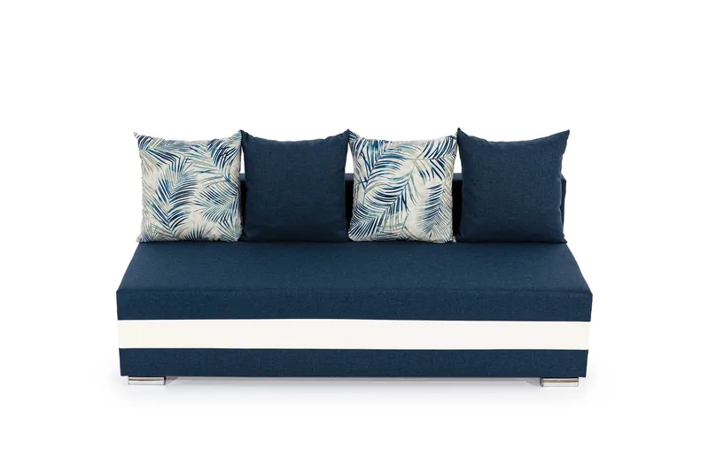 Karolez Sovesofa, Blå/Hvit