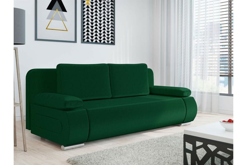 Kintore 2-sits Bäddsoffa Dark green - Møbler - Sofaer - Sovesofaer - 2 seters sovesofa