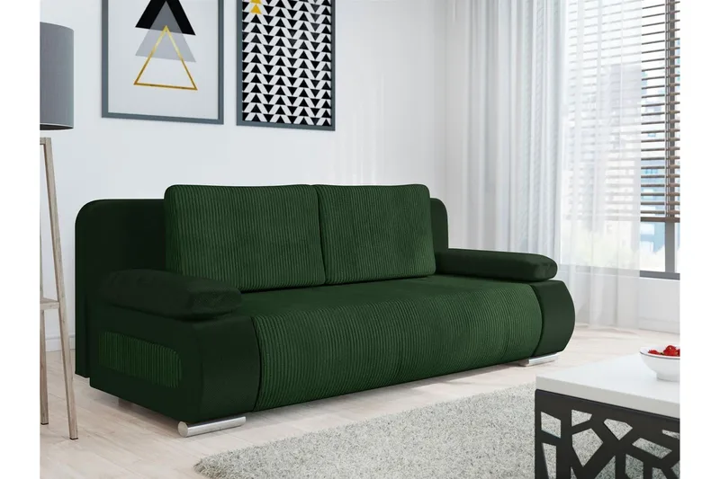 Kintore 2-sits Bäddsoffa Green - Møbler - Sofaer - Sovesofaer - 2 seters sovesofa