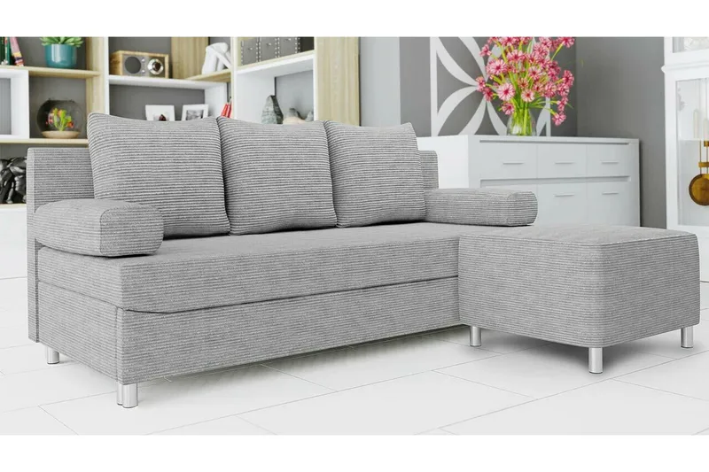 Kintore 2-sits Bäddsoffa Ljusgrå - Møbler - Sofaer - Sovesofaer - 2 seters sovesofa