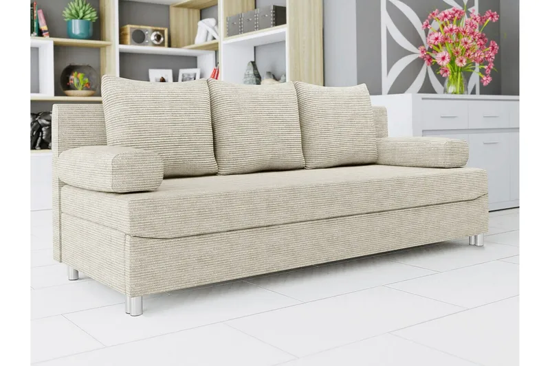 Kintore 2-sits Bäddsoffa NO_BRAND beige - Møbler - Sofaer - Sovesofaer - 2 seters sovesofa