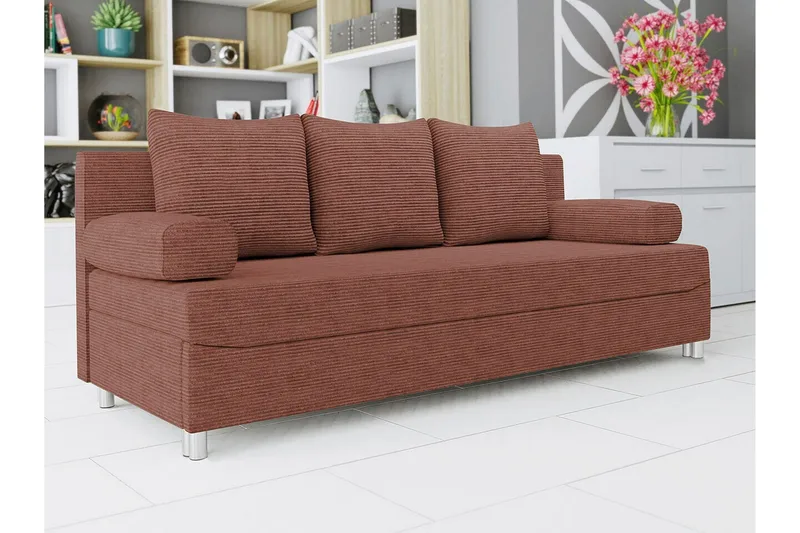 Kintore 2-sits Bäddsoffa NO_BRAND Brown - Møbler - Sofaer - Sovesofaer - 2 seters sovesofa