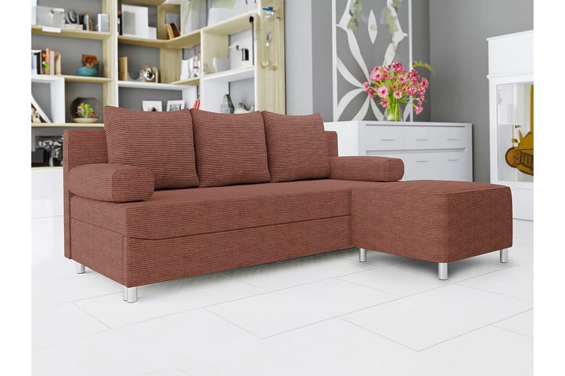 Kintore 2-sits Bäddsoffa NO_BRAND Brown - Møbler - Sofaer - Sovesofaer - 2 seters sovesofa