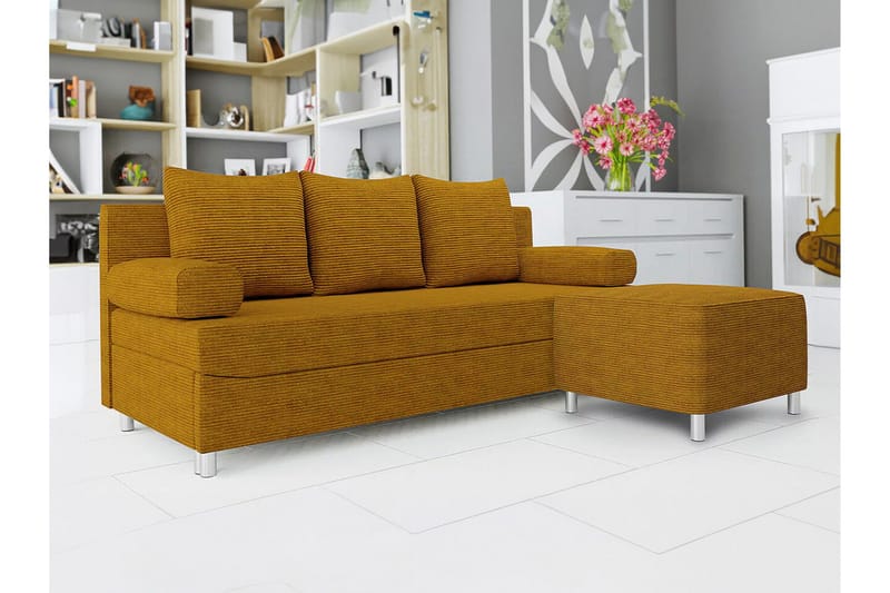 Kintore 2-sits Bäddsoffa NO_BRAND Dark yellow - Møbler - Sofaer - Sovesofaer - 2 seters sovesofa