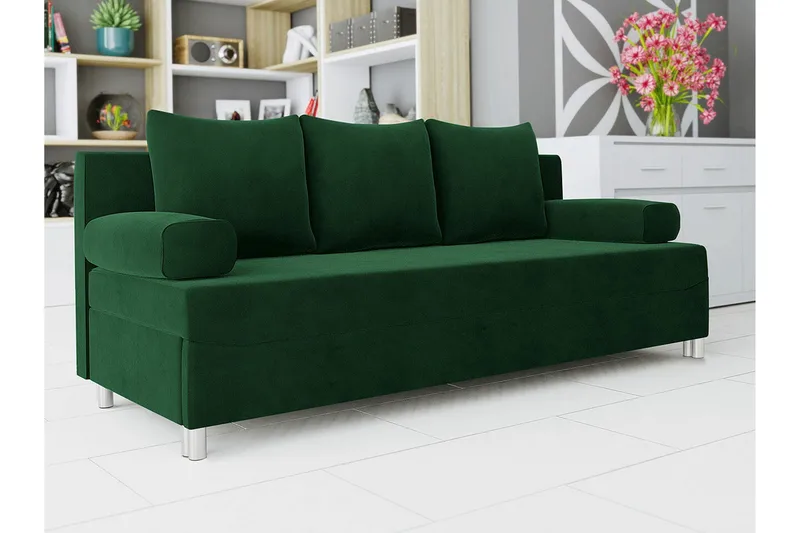 Kintore 2-sits Bäddsoffa NO_BRAND Green - Møbler - Sofaer - Sovesofaer - 2 seters sovesofa