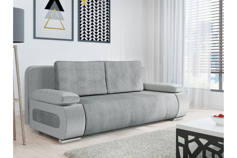 Kintore 2-sits Bäddsoffa NO_BRAND Grey - Møbler - Sofaer - Sovesofaer - 2 seters sovesofa