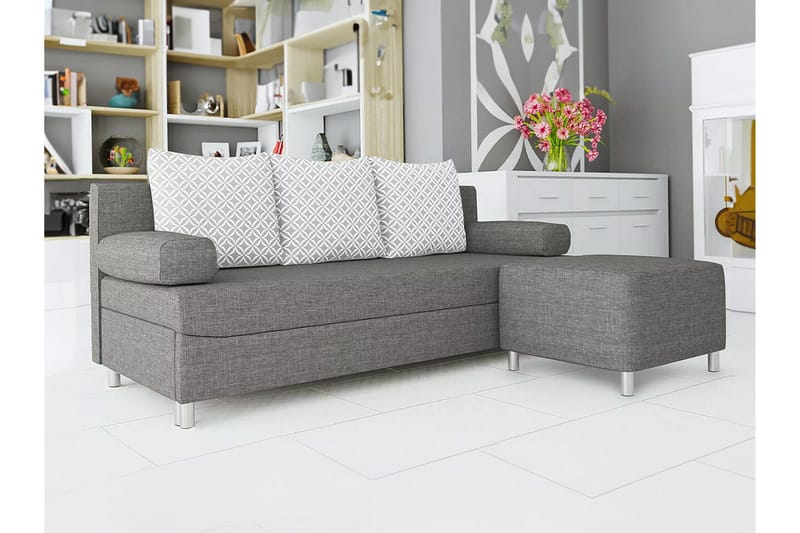 Kintore 2-sits Bäddsoffa NO_BRAND Ljusgrå - Møbler - Sofaer - Sovesofaer - 2 seters sovesofa