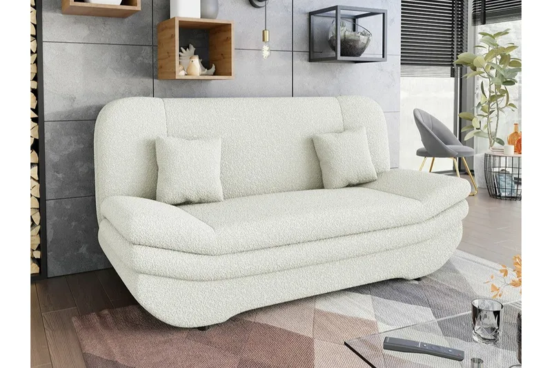 Kintore 2-sits Bäddsoffa NO_BRAND White - Møbler - Sofaer - Sovesofaer - 2 seters sovesofa