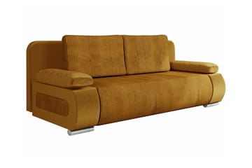 Kintore 2-sits Bäddsoffa NO_BRAND Yellow - Møbler - Sofaer - Sovesofaer - 2 seters sovesofa
