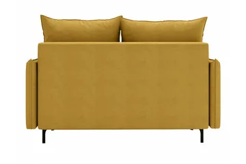 Knocklong 2-seter Sovesofa 129x140 cm med Oppbevaring i Fløyel - Grønn - Møbler - Sofaer - Sovesofaer - 2 seters sovesofa