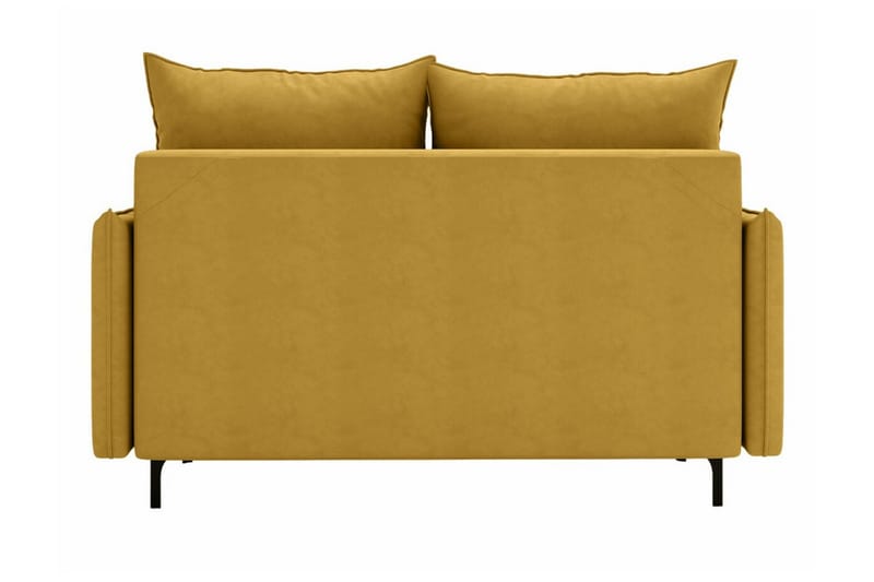 Knocklong 2-seter Sovesofa 129x140 cm med Oppbevaring i Fløyel - Grønn - Møbler - Sofaer - Sovesofaer - 2 seters sovesofa