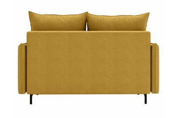 Knocklong 2-seters Sovesofa 129x140 cm med Oppbevaring i Fløyel - Terrakotta - Møbler - Sofaer - Sovesofaer - 2 seters sovesofa