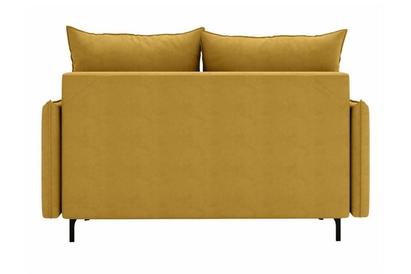 Knocklong 2-seters Sovesofa 129x140 cm med Oppbevaring i Fløyel - Terrakotta - Møbler - Sofaer - Sovesofaer - 2 seters sovesofa