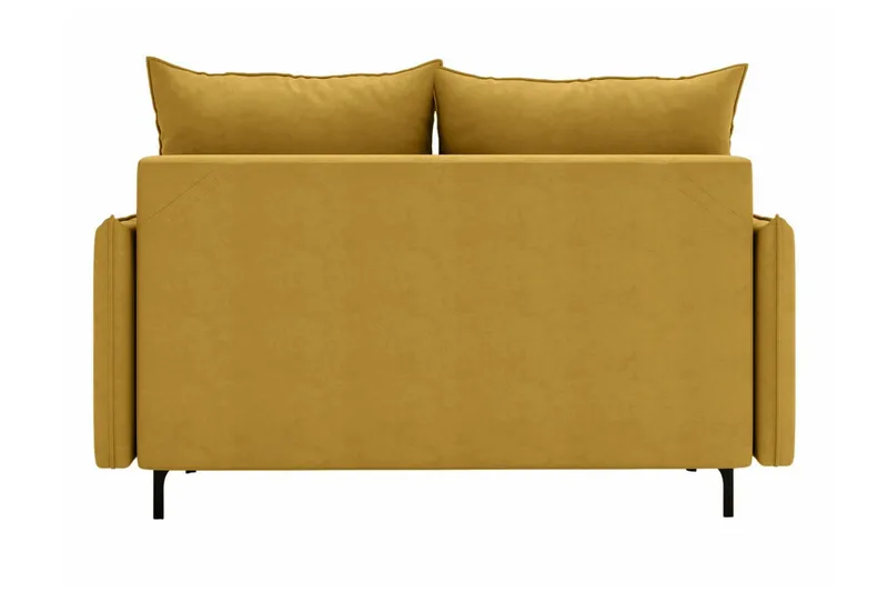 Knocklong 2-seters Sovesofa 129x140 cm med Oppbevaring i Stoff - Grå - Møbler - Sofaer - Sovesofaer - 2 seters sovesofa