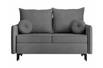 Knocklong 2-seters Sovesofa 129x140 cm med Oppbevaring i Stoff - Grå - Møbler - Sofaer - Sovesofaer - 2 seters sovesofa