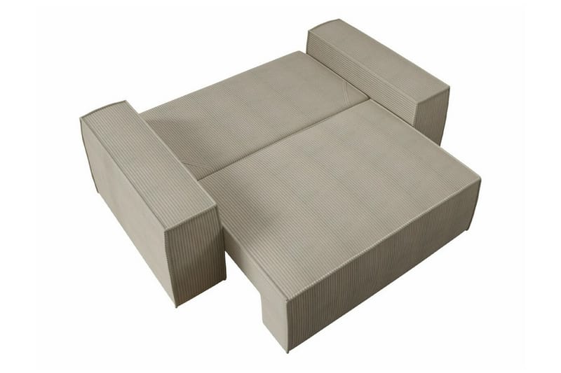 Knocklong 2-seters Sovesofa 132x152 cm med Oppbevaring i Kordfløyel - Blå - Møbler - Sofaer - Sovesofaer - 2 seters sovesofa