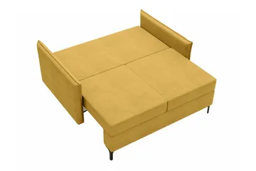 Knocklong 2-seters Sovesofa - Gul - Møbler - Sofaer - Sovesofaer - 2 seters sovesofa