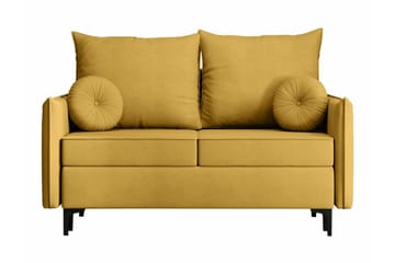 Knocklong 2-seters Sovesofa - Gul - Møbler - Sofaer - Sovesofaer - 2 seters sovesofa