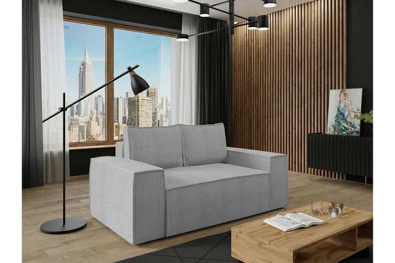 Knocklong 2-seters Sovesofa - Lysegrå - Møbler - Sofaer - Sovesofaer - 2 seters sovesofa