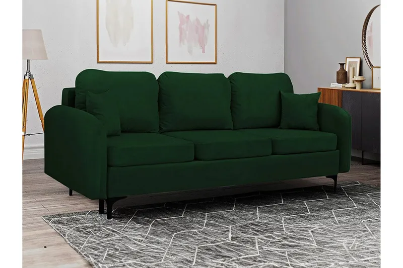 Knocklong 2-sits Bäddsoffa Dark green - Møbler - Sofaer - Sovesofaer - 2 seters sovesofa