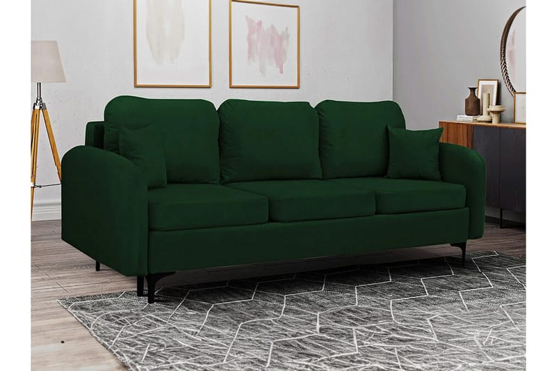 Knocklong 2-sits Bäddsoffa Dark green - Møbler - Sofaer - Sovesofaer - 2 seters sovesofa