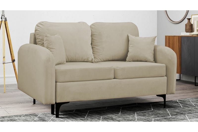 Knocklong 2-sits Bäddsoffa NO_BRAND beige - Møbler - Sofaer - Sovesofaer - 2 seters sovesofa