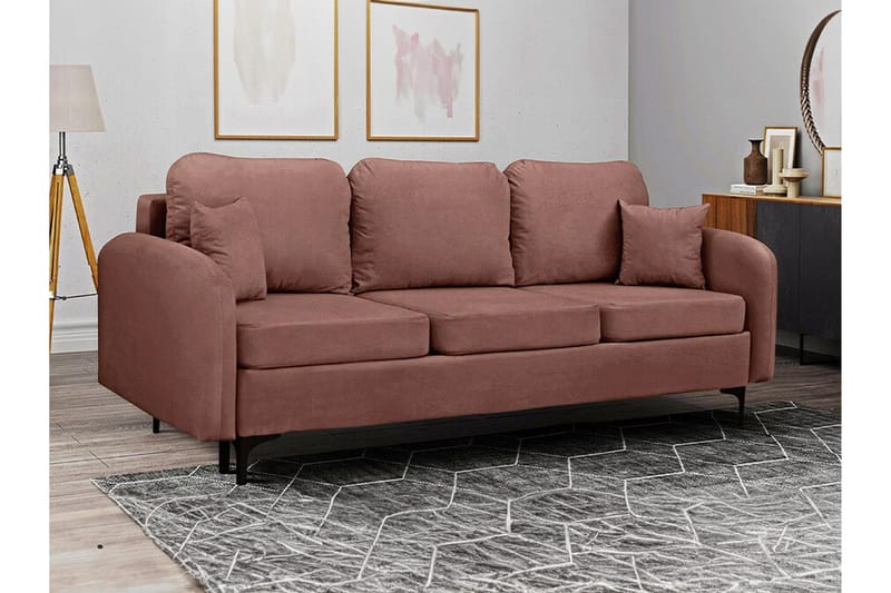 Knocklong 2-sits Bäddsoffa NO_BRAND Brown - Møbler - Sofaer - Sovesofaer - 2 seters sovesofa