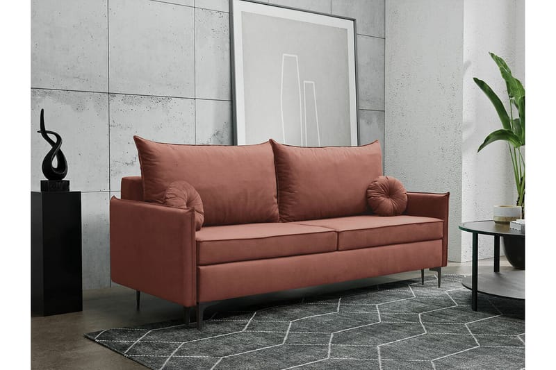 Knocklong 2-sits Bäddsoffa NO_BRAND Brown - Møbler - Sofaer - Sovesofaer - 2 seters sovesofa