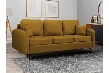 Knocklong 2-sits Bäddsoffa NO_BRAND Yellow-Green - Møbler - Sofaer - Sovesofaer - 2 seters sovesofa
