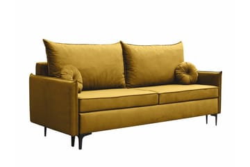 Knocklong 2-sits Bäddsoffa NO_BRAND Yellow - Møbler - Sofaer - Sovesofaer - 2 seters sovesofa