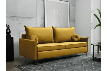 Knocklong 2-sits Bäddsoffa NO_BRAND Yellow - Møbler - Sofaer - Sovesofaer - 2 seters sovesofa