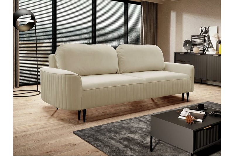 Laytown 2-sits Bäddsoffa NO_BRAND Beige/Light beige - Møbler - Sofaer - Sovesofaer - 2 seters sovesofa