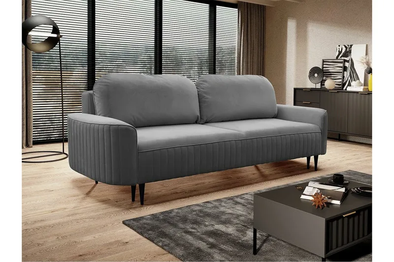 Laytown 2-sits Bäddsoffa NO_BRAND Dark grey - Møbler - Sofaer - Sovesofaer - 2 seters sovesofa