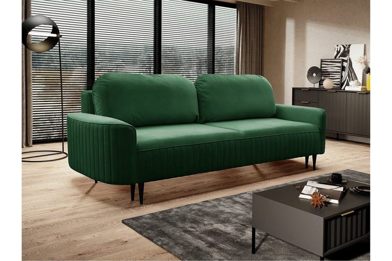 Laytown 2-sits Bäddsoffa NO_BRAND Green - Møbler - Sofaer - Sovesofaer - 2 seters sovesofa