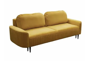 Laytown 2-sits Bäddsoffa NO_BRAND Yellow - Møbler - Sofaer - Sovesofaer - 2 seters sovesofa