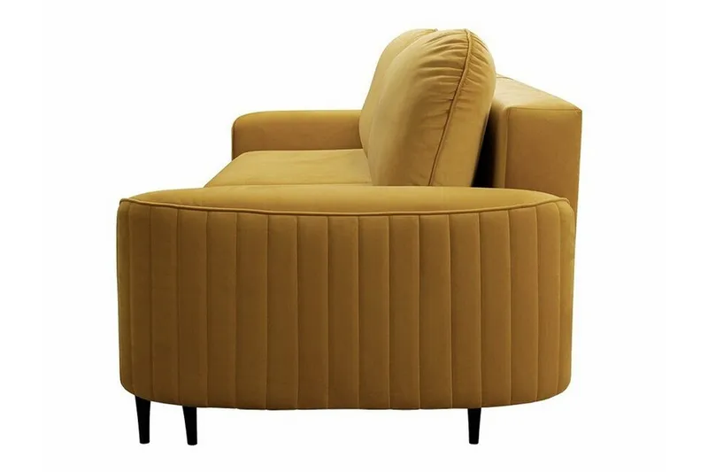 Laytown 2-sits Bäddsoffa NO_BRAND Yellow - Møbler - Sofaer - Sovesofaer - 2 seters sovesofa