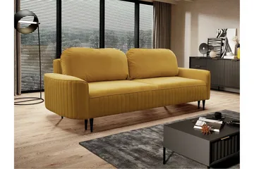 Laytown 2-sits Bäddsoffa NO_BRAND Yellow - Møbler - Sofaer - Sovesofaer - 2 seters sovesofa