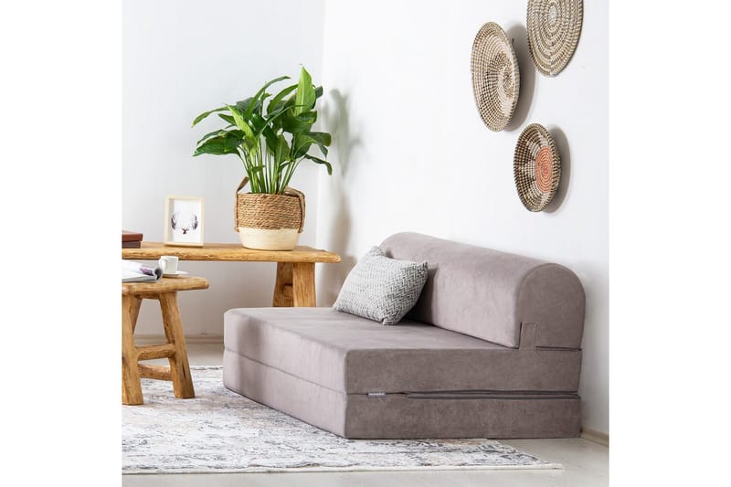 2-seters sovesofa Magaria Lys Grå - Lysegrå - Møbler - Sofaer - Sovesofaer - 2 seters sovesofa