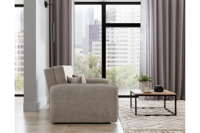 Manita Sovesofa med Oppbevaring 2-seter - Beige - Møbler - Sofaer - Sovesofaer - 2 seters sovesofa