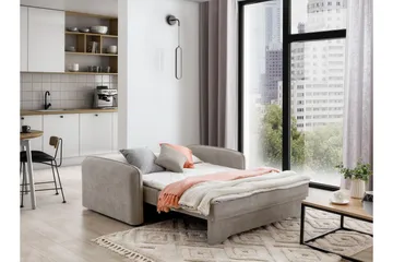 Manita Sovesofa med Oppbevaring 2-seter - Beige - Møbler - Sofaer - Sovesofaer - 2 seters sovesofa