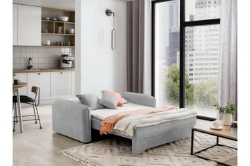 Manita Sovesofa med Oppbevaring 2-seter - Grå - Møbler - Sofaer - Sovesofaer - 2 seters sovesofa