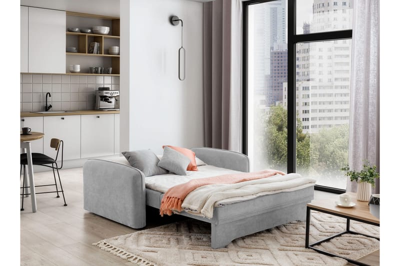 Manita Sovesofa med Oppbevaring 2-seter - Grå - Møbler - Sofaer - Sovesofaer - 2 seters sovesofa