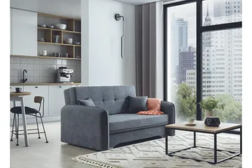 Manita Sovesofa med Oppbevaring 2-seter - Grå - Møbler - Sofaer - Sovesofaer - 2 seters sovesofa