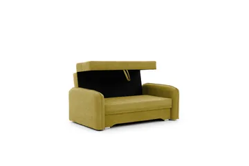 Manita Sovesofa med Oppbevaring 2-seter - Gul - Møbler - Sofaer - Sovesofaer - 2 seters sovesofa