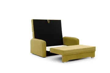 Manita Sovesofa med Oppbevaring 2-seter - Gul - Møbler - Sofaer - Sovesofaer - 2 seters sovesofa