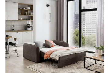 Manita Sovesofa med Oppbevaring 2-seter - Mørkebrun - Møbler - Sofaer - Sovesofaer - 2 seters sovesofa