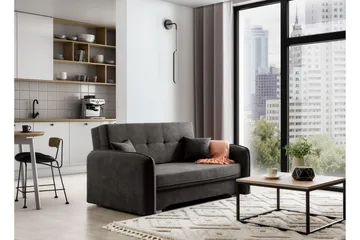 Manita Sovesofa med Oppbevaring 2-seter - Mørkegrå - Møbler - Sofaer - Sovesofaer - 2 seters sovesofa